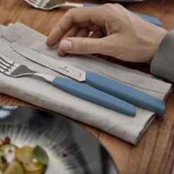 Victorinox Swiss Modern Besteck-Set Mit Tomatenmessern, 24-teilig, Kornblumen-blau -KitchenAid Geschäft CUT 6 9096 11W2 24 G 2