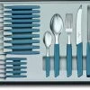 Victorinox Swiss Modern Besteck-Set Mit Tomatenmessern, 24-teilig, Kornblumen-blau 1 Victorinox Swiss Modern Besteck-Set Mit Tomatenmessern, 24-teilig, Kornblumen-blau -KitchenAid Geschäft CUT 6 9096 11W2 24 S1