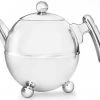 Bredemeijer Teekanne Duet Bella Ronde Chrom 1,5 Liter -KitchenAid Geschäft D70041 neu xl 1