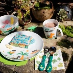 Eschenbach Porzellan Kindergedeck Set 3-tlg. In Dino-Dings -KitchenAid Geschäft Dino Dings 06