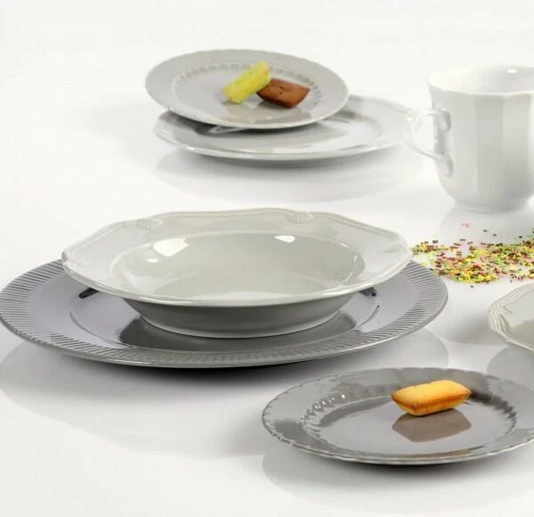 Pillivuyt Suppenteller Eclectique Compostelle In Taubengrau 4 Pillivuyt Suppenteller Eclectique Compostelle In Taubengrau – Bild 2