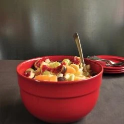 Emile Henry Hohe Rührschüssel In Feu Doux 21,5 Cm/ 3 L -KitchenAid Geschäft EH 652X Amb BolPreparation Bowl FruitSalad V 1