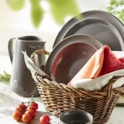 Emile Henry Suppen-/Pastateller In Feu Doux -KitchenAid Geschäft EH 887X Amb Assiettes Plates SilexInBasket Outdoor V 6