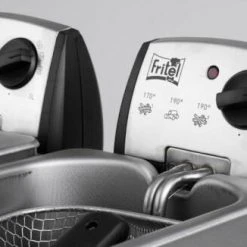 Fritel Fritteuse FR 1850 Duo -KitchenAid Geschäft FR 1850 duo zijdelings aanzicht neu l