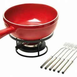 Emile Henry Käsefondue-Set In Granatapfel