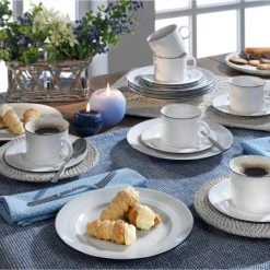 Friesland Porzellan Friesland Espressotasse JEVERLAND 11 Friesland Porzellan Friesland Espressotasse JEVERLAND -KitchenAid Geschäft Jeverland kl Brise 18tlg 1 1