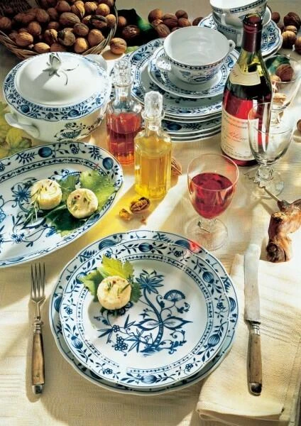 Kahla Rossella Platte/Tortenplatte, 31 Cm In Zwiebelmuster 5 Kahla Rossella Platte/Tortenplatte, 31 Cm In Zwiebelmuster – Bild 3