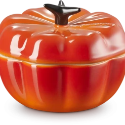 Le Creuset Kürbisförmchen Mit Deckel In Ofenrot