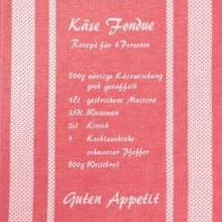 Küchentuch Fondue Nr. 1 Von KULTSCHTOFF, Rot