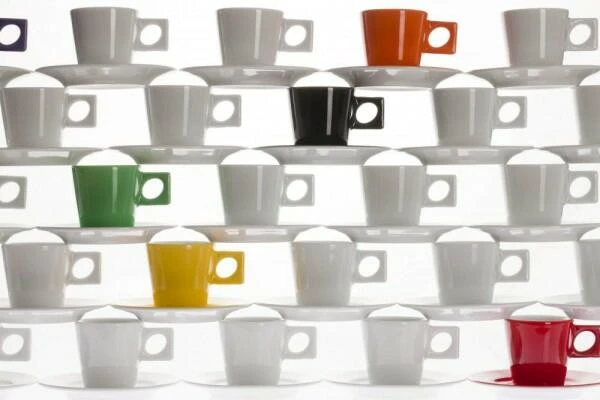 NYNY Café Au Lait Tasse Von Porzellanfabrik Walküre, Weiß 5 NYNY Café Au Lait Tasse Von Porzellanfabrik Walküre, Weiß – Bild 3