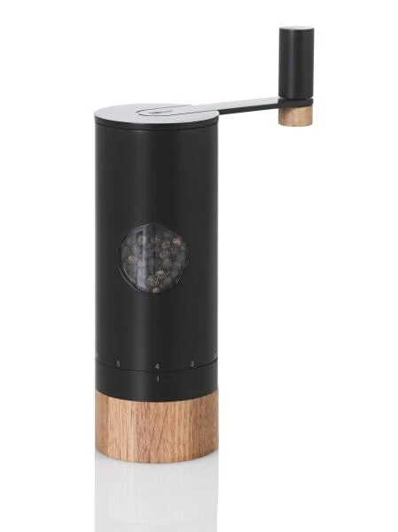 AdHoc Pfeffer- Oder Salz-Getriebemühle PowerMill In Edelstahl/Roteiche 3 AdHoc Pfeffer- Oder Salz-Getriebemühle PowerMill In Edelstahl/Roteiche