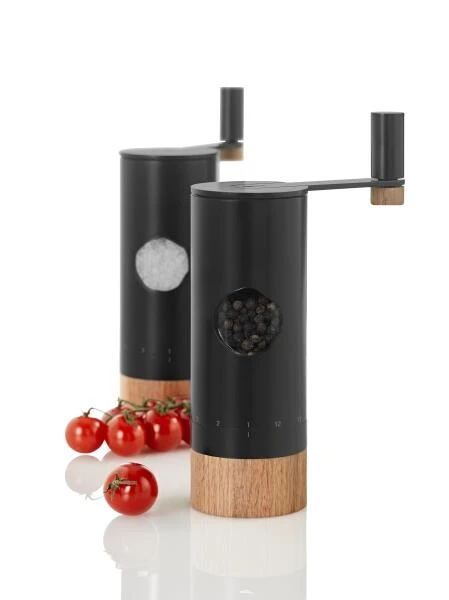AdHoc Pfeffer- Oder Salz-Getriebemühle PowerMill In Edelstahl/Roteiche 4 AdHoc Pfeffer- Oder Salz-Getriebemühle PowerMill In Edelstahl/Roteiche – Bild 2