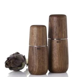 AdHoc Pfeffer- Oder Salzmühle Yono In Eiche Dunkel 15 Cm / 6,2 Cm -KitchenAid Geschäft MP703 MP713 AdHoc Pfeffer Salzmuehle Yono 2 1