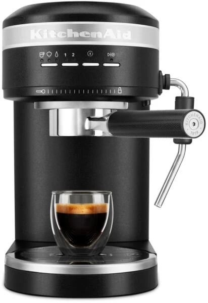 KitchenAid Halbautomatische Espressomaschine ARTISAN In Gusseisen Schwarz 4 KitchenAid Halbautomatische Espressomaschine ARTISAN In Gusseisen Schwarz – Bild 2