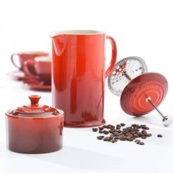 Le Creuset Kaffeebereiter In Ofenrot -KitchenAid Geschäft Poterie 29 1 l