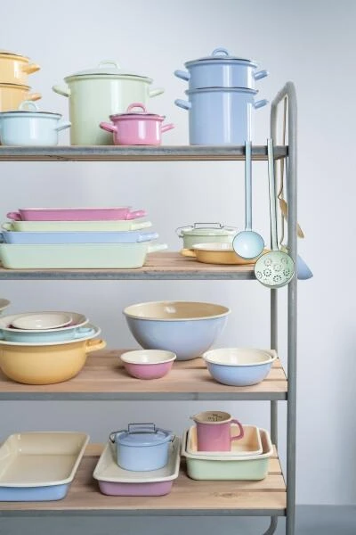 Riess Emaille Riess Schüssel Aus Emaille In Pastell-blau 18 Cm 7 Riess Emaille Riess Schüssel Aus Emaille In Pastell-blau 18 Cm – Bild 5