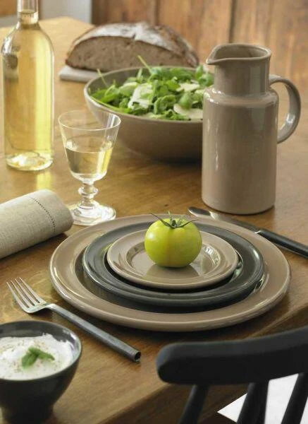 Emile Henry Speiseteller Groß In Fusain 5 Emile Henry Speiseteller Groß In Fusain – Bild 3