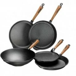 Skeppshult Grillpfanne Mit Walnussgriff, 25 Cm -KitchenAid Geschäft V Gruppbild 2 1 l