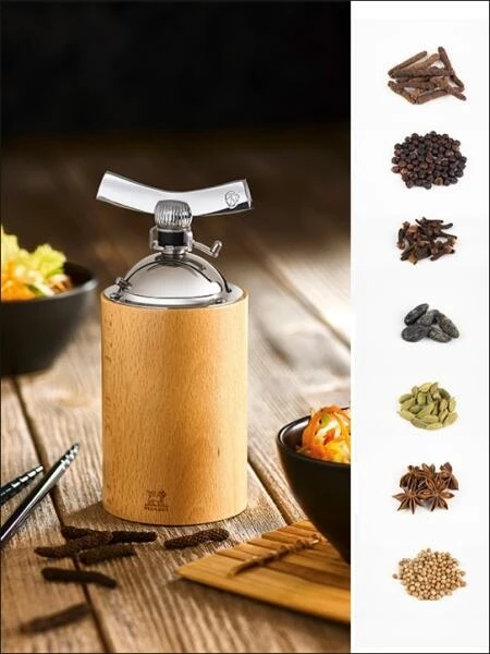 PEUGEOT Holzmühle Isen Für Langpfeffer, Natur 16 Cm 6 PEUGEOT Holzmühle Isen Für Langpfeffer, Natur 16 Cm – Bild 4