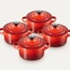 Le Creuset Mini-Cocotte Kirschrot, 4er-Set 2 Le Creuset Mini-Cocotte Kirschrot, 4er-Set -KitchenAid Geschäft mini cocotte kirschrot 79212100600100