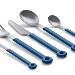Mono Ring Besteckset In Blau, 5tlg. -KitchenAid Geschäft mono ring blau 5 tlg front