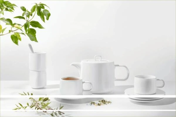 ASA Tasse Muga Mit Untertasse In Weiß 4 ASA Tasse Muga Mit Untertasse In Weiß – Bild 2