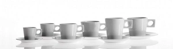 NYNY Café Au Lait Tasse Von Porzellanfabrik Walküre, Weiß 4 NYNY Café Au Lait Tasse Von Porzellanfabrik Walküre, Weiß – Bild 2