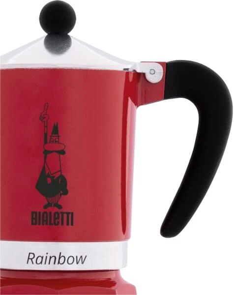 Bialetti Espressokocher Rainbow Rot 6 Tassen 5 Bialetti Espressokocher Rainbow Rot 6 Tassen – Bild 3