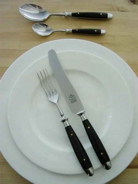 Eichenlaub Vorspeisengabel Aus Ebenholz 4 Eichenlaub Vorspeisengabel Aus Ebenholz – Bild 2