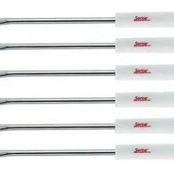 Spring Käsefondue-Gabeln Basic, 6 Stück, Weiß