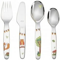 Rösle Kinderbesteck "Waldfreunde" 4-teilig